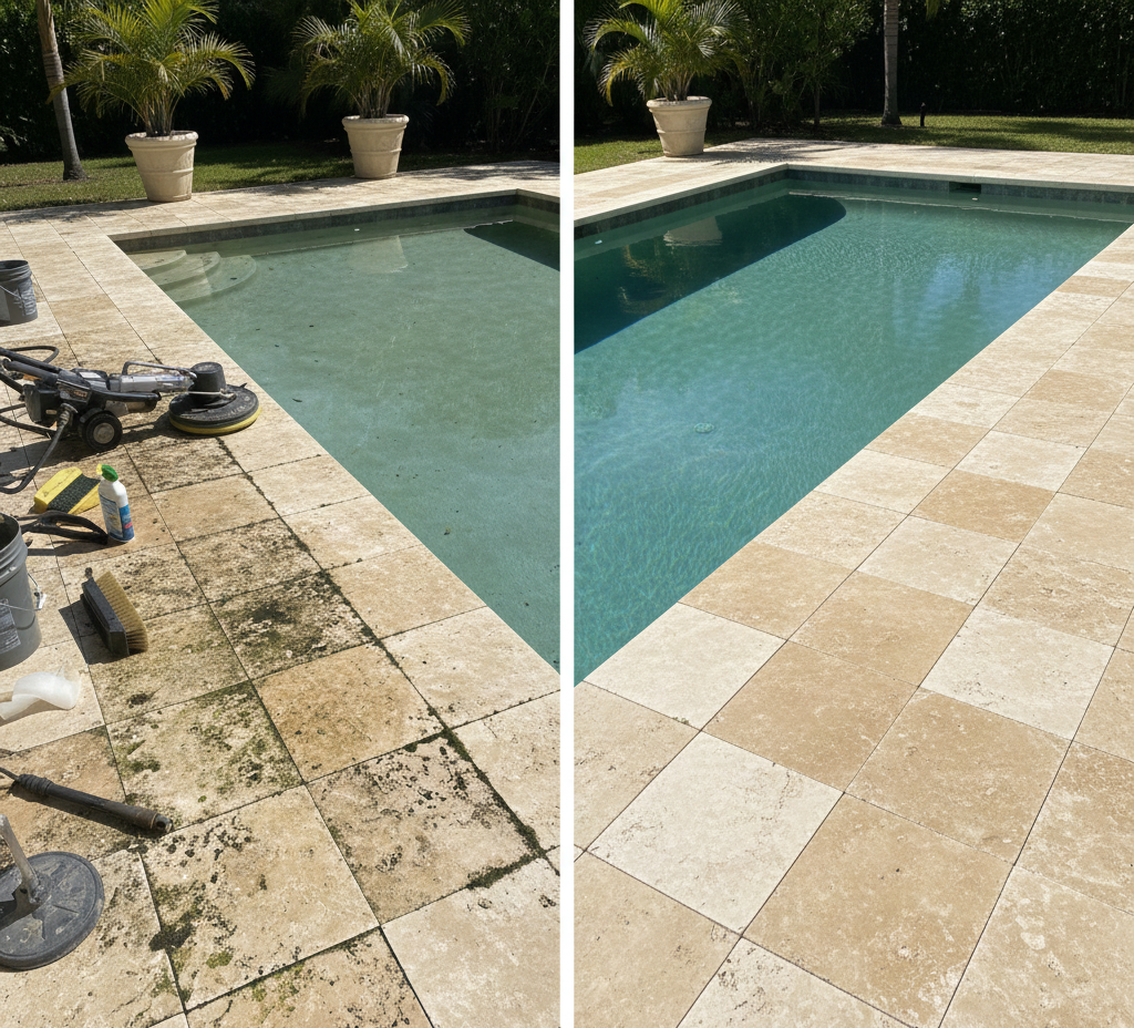 Travertine Floor Restoration London